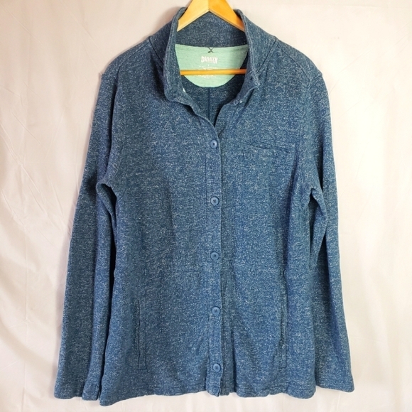 Duluth Trading Co Womens Hemp Organic Cotton Buttonfront Jacket-Size L - Picture 1 of 8